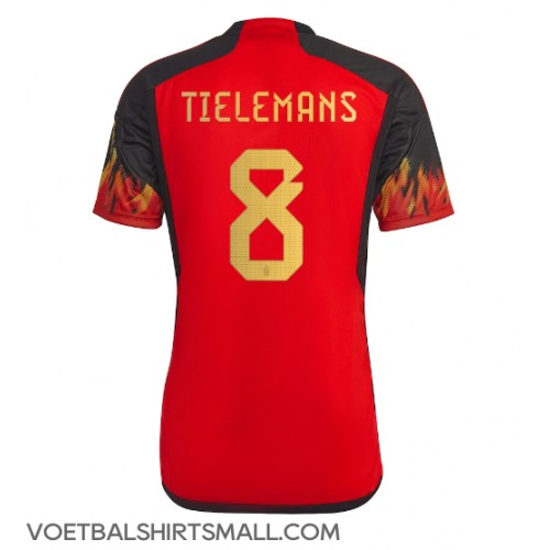 België Youri Tielemans #8 Voetbalkleding Thuisshirt WK 2022 Korte Mouwen